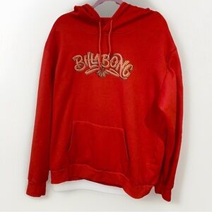 VINTAGE Y2K Red Billabong Surf Hoodie Mens Size XL